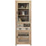 VITRINE in massiv Mindiholz Braun, Hellgrau, Hellbraun - Hellbraun/Dunkelbraun, LIFESTYLE, Glas/Holz (70/200/40cm) - Landscape VITRINE in massiv Mindiholz Braun, Hellgrau, Hellbraun - Hellbraun/Dunkelbraun, LIFESTYLE, Glas/Holz (70/200/40cm) - Landscape