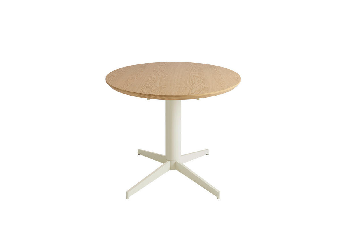 ESSTISCH 200/100/76 cm Echtholz  Metall, Holzwerkstoff in verschiedenen Größen erhältlich oval Eichefarben  - Eichefarben/Schwarz, MODERN, Holzwerkstoff/Metall (200/100/76cm) - Schöner Wohnen