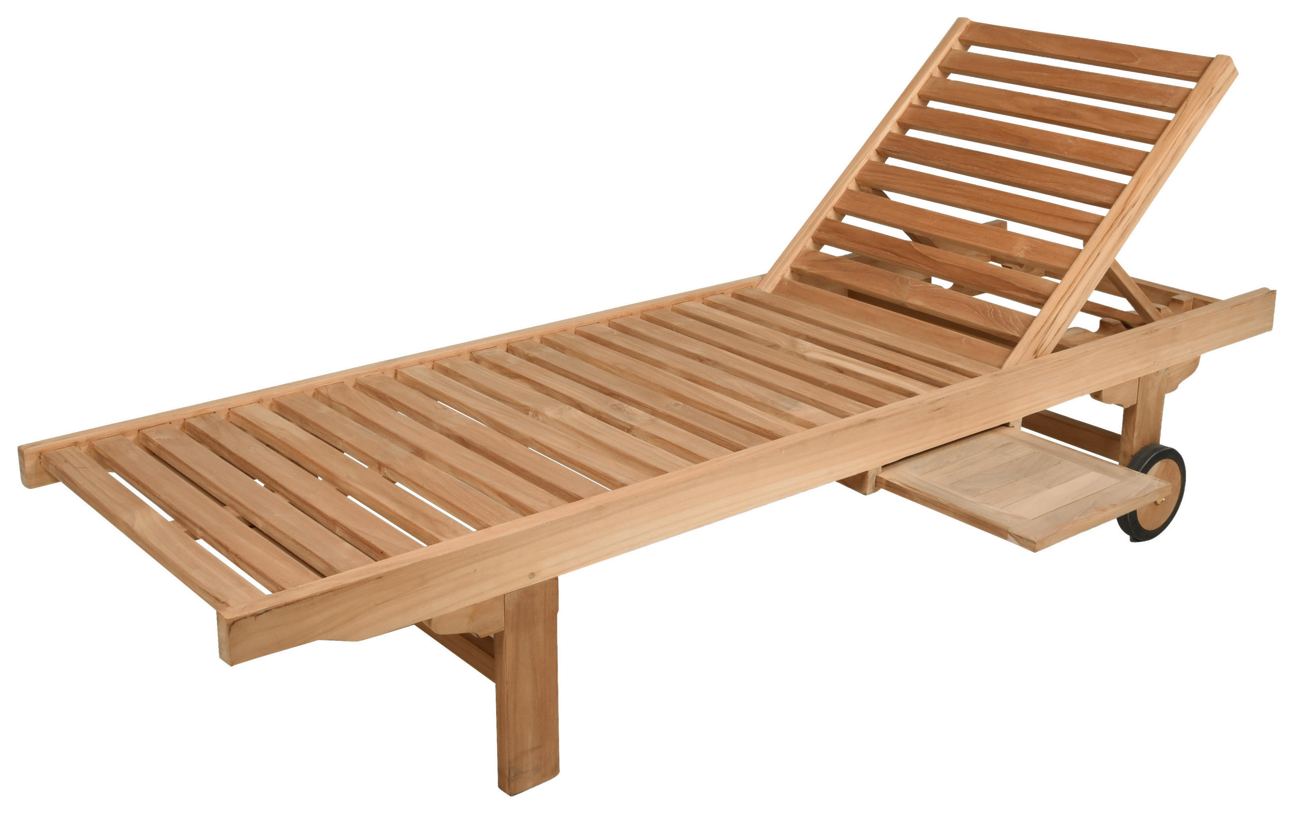 SONNENLIEGE 64,5/85/198 cm  - Hellbraun, MODERN, Holz (64,5/85/198cm) - Gardenson