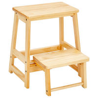 KLAPPHOCKER Naturfarben  - Naturfarben/Pinienfarben, KONVENTIONELL, Holz (43/48/50cm) - MID.YOU