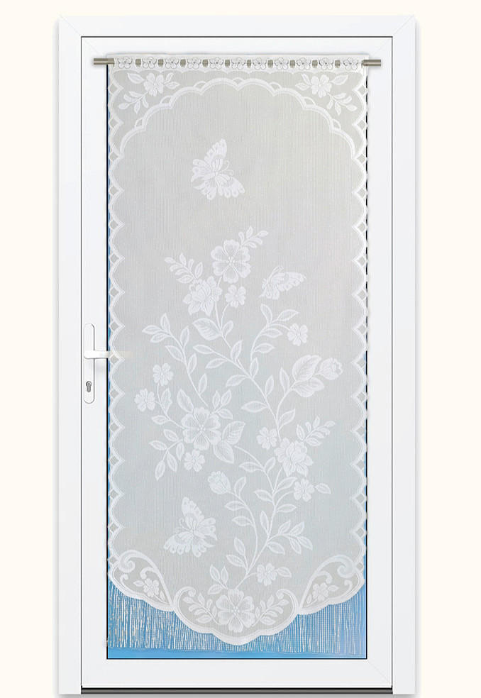 SCHEIBENGARDINE    75/160 cm  - Weiß, KONVENTIONELL, Textil (75/160cm)