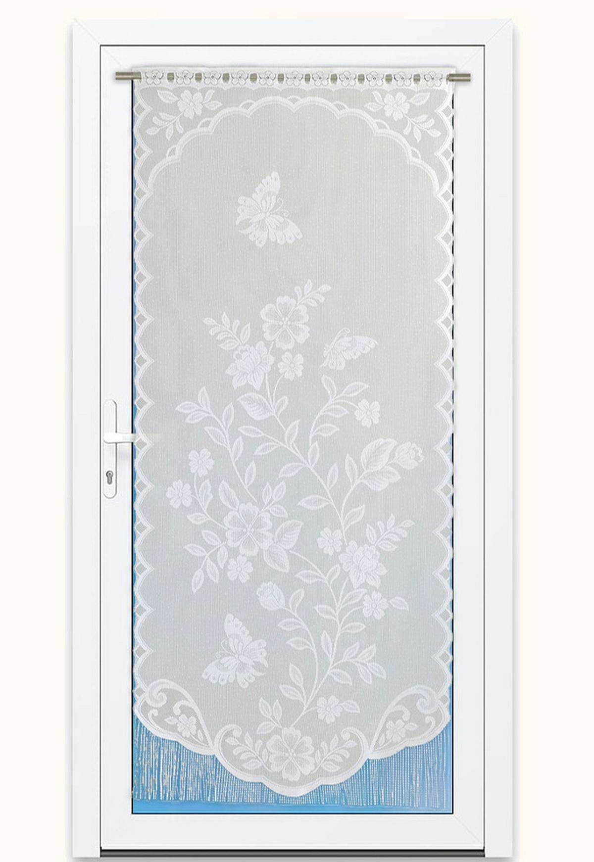 SCHEIBENGARDINE    75/160 cm  - Weiß, KONVENTIONELL, Textil (75/160cm)