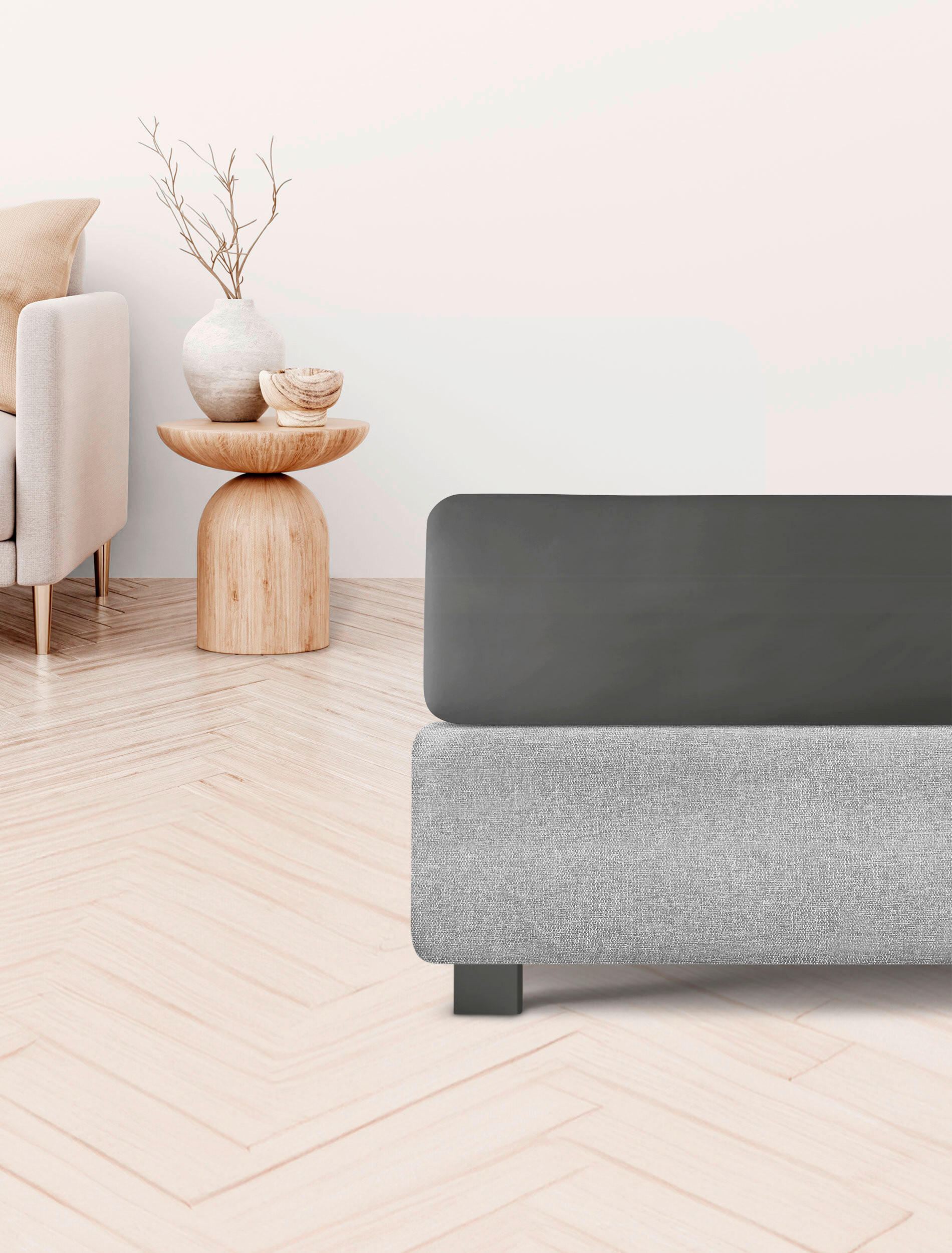 Thumbnail - Irisette Betttuch, Anthrazit, Textil, 220x260 cm, bügelfrei, weich und anschmiegsam, formstabil langlebig, spielend leic...