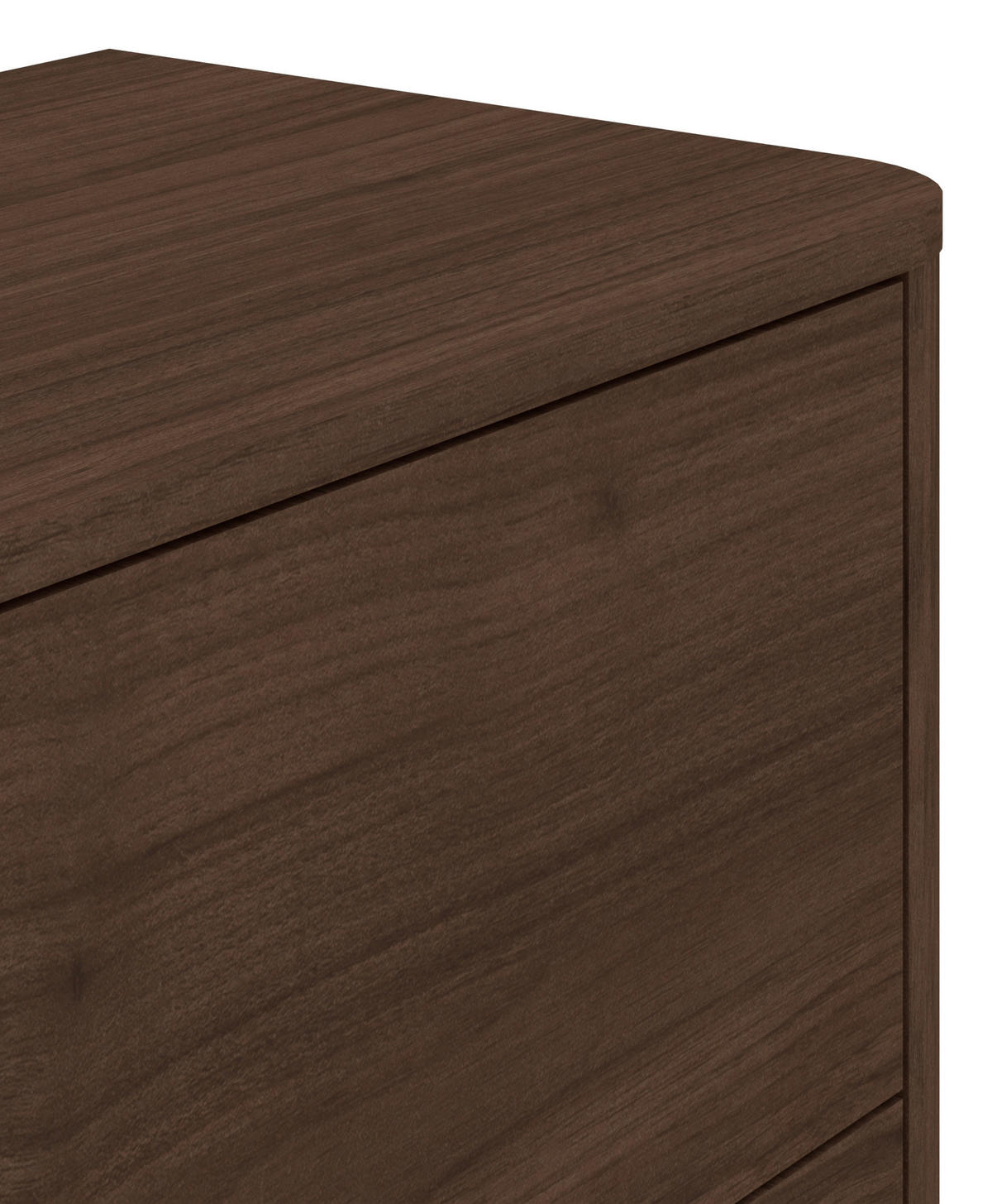 KOMMODE Mocha, 115,2/85,5/40 cm, 6 Schublade(n)  - Walnussfarben/Schwarz, Design, Holzwerkstoff (115,2/85,5/40cm) - MID.YOU