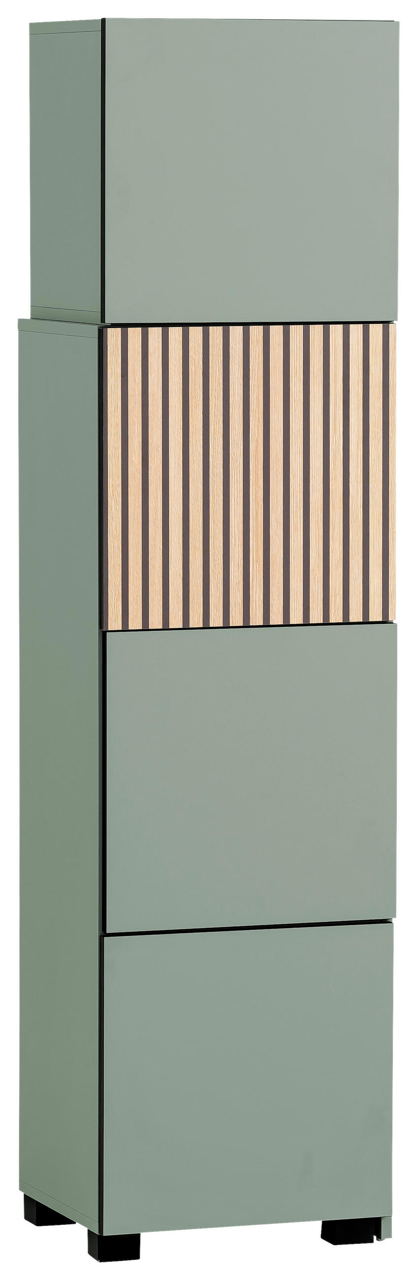 STOJACÍ REGÁL, zelená, 44,8/165,1/33,1 cm - zelená, Design (44,8/165,1/33,1cm) - MID.YOU