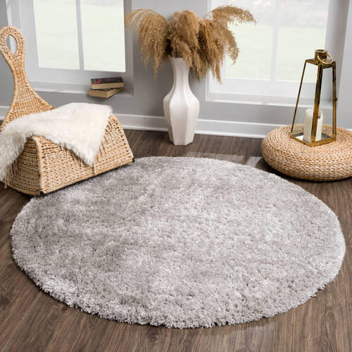 TEPIH VISOKOG FLORA 150/150 cm siva Porto - siva, Konvencionalno, tekstil (150/150cm)