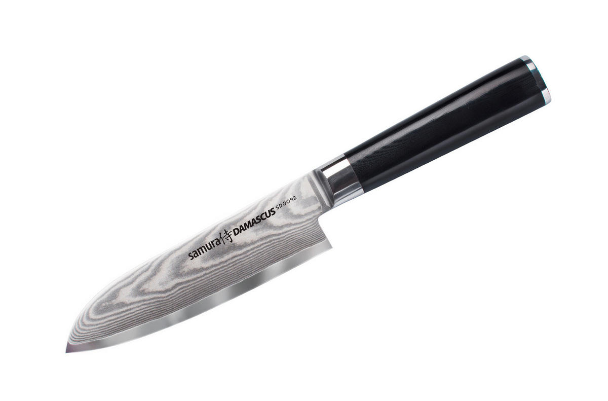 NOŽ SANTOKU  Damascus  27,5/4/2,5 cm          ogljikovo jeklo - Basics, kovina/umetna masa (27,5/4/2,5cm) - Samura