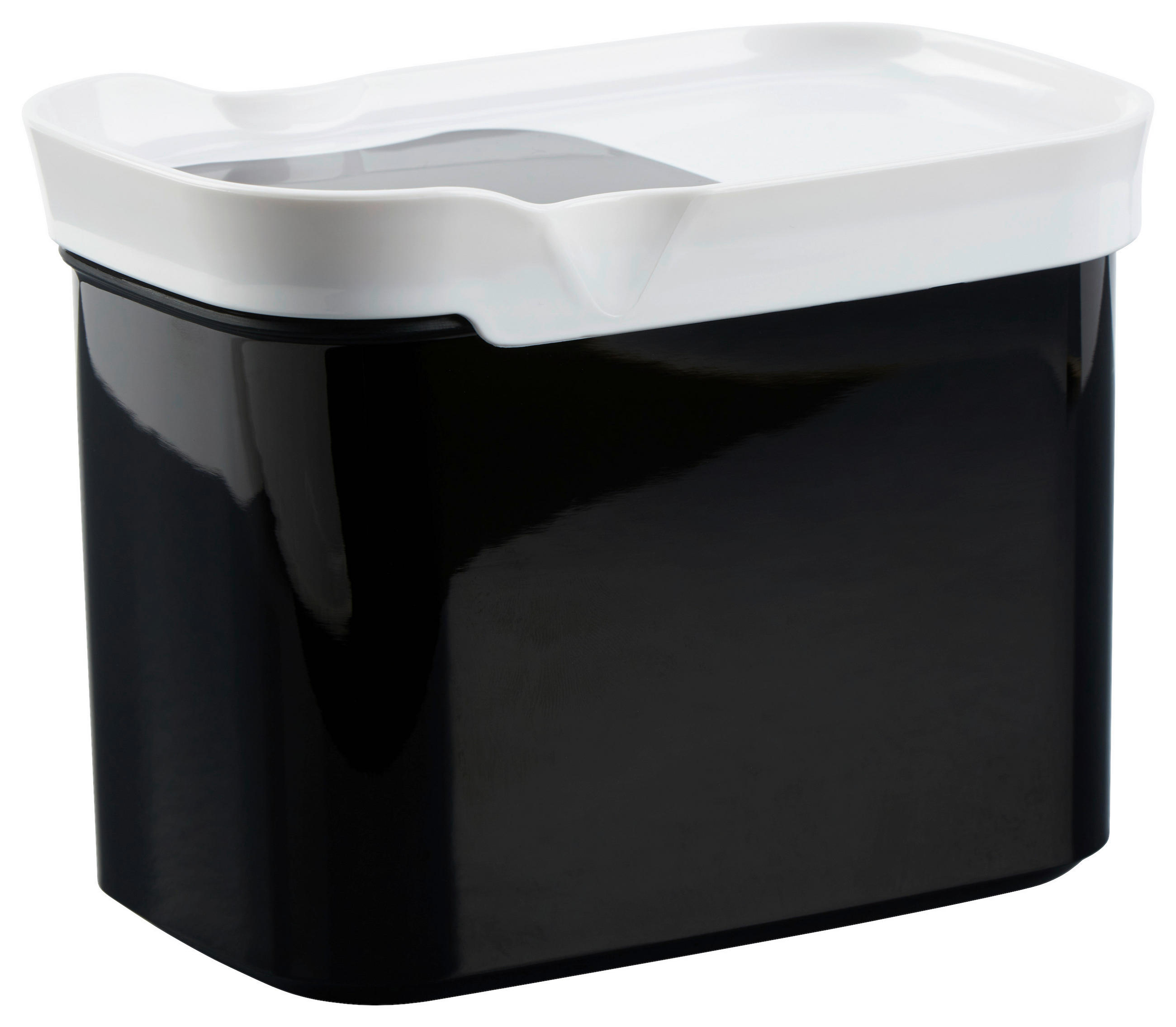 FRISCHHALTEDOSE 1 l  - Schwarz/Weiß, KONVENTIONELL, Kunststoff (16,0/9,9/12,5cm) - Emsa