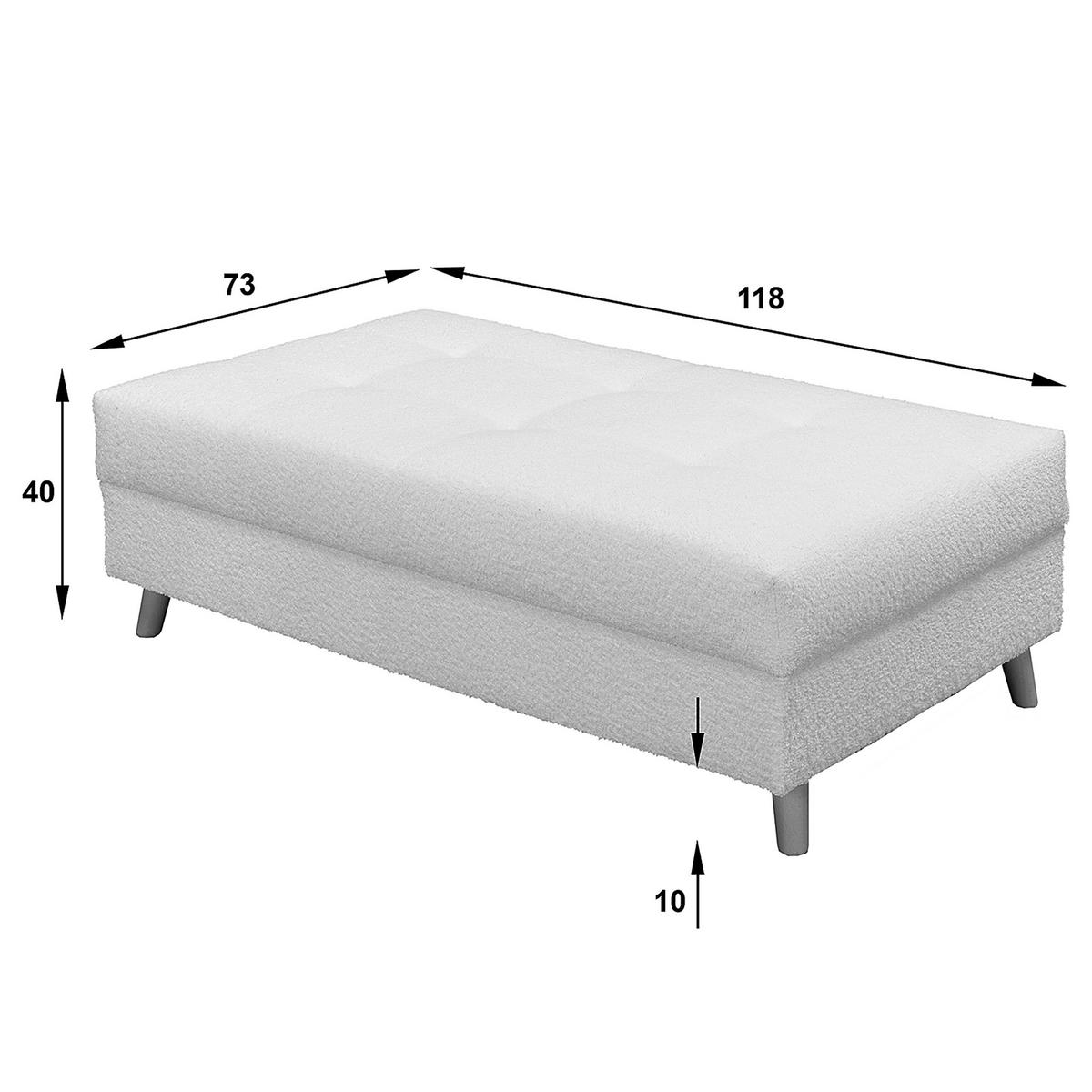 ECKSOFA inkl. Hocker Ariella in Bouclé Dunkelgrau  231/161 cm  - Dunkelgrau/Naturfarben, Design, Holz/Textil (231/161cm) - Livetastic