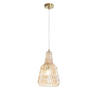 HÄNGELEUCHTE Luce Ambiente e Design 23/150 cm   - Goldfarben/Bernsteinfarben, Trend, Glas/Metall (23/150cm)