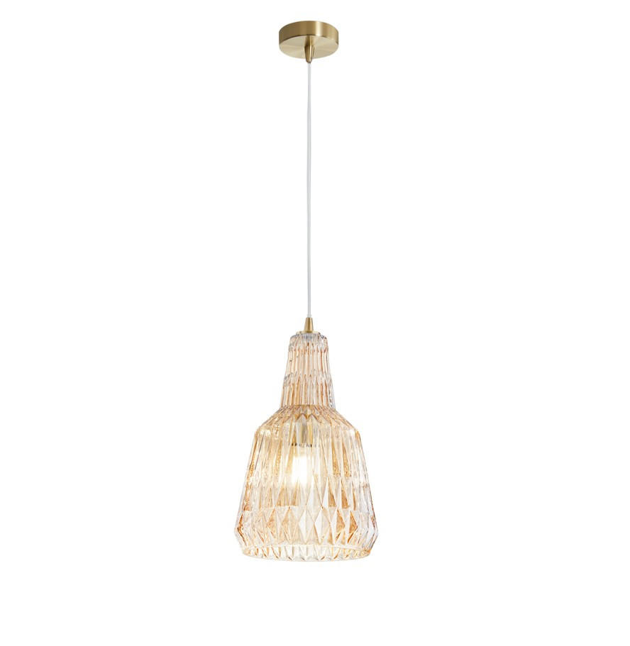 Luce ambiente Design Hängeleuchte Luce Ambiente e Design Gold, Bernstein 150 cm