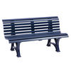 GARTENBANK 150/80/64 cm   - Blau, Basics, Kunststoff (150/80/64cm) - Modante