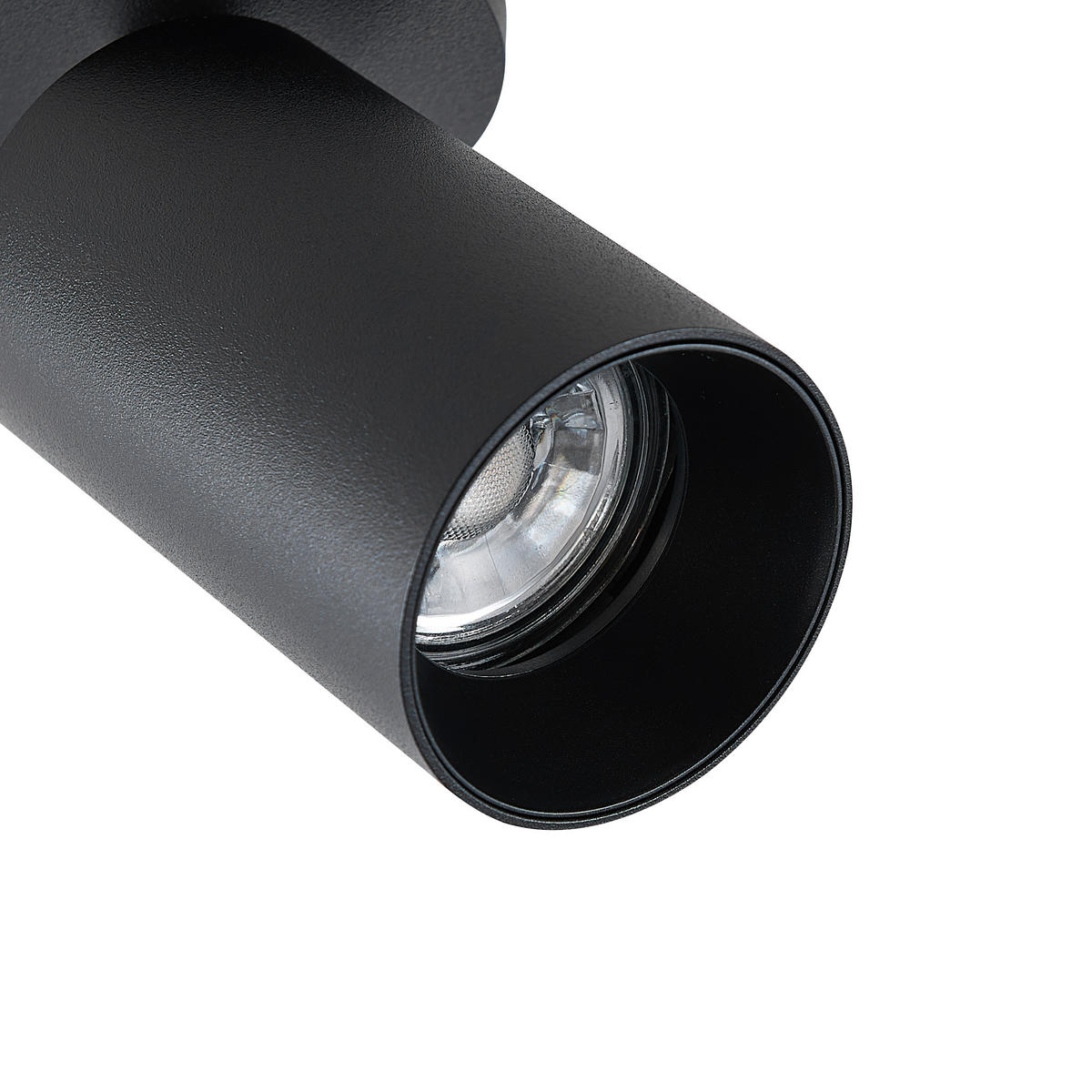 DECKENSTRAHLER - Schwarz, Design, Metall (6/6/12,5cm)
