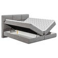 BOXSPRINGBETT 140/200 cm  in Grau  - Schwarz/Grau, Basics, Holz/Holzwerkstoff (140/200cm) - Esposa