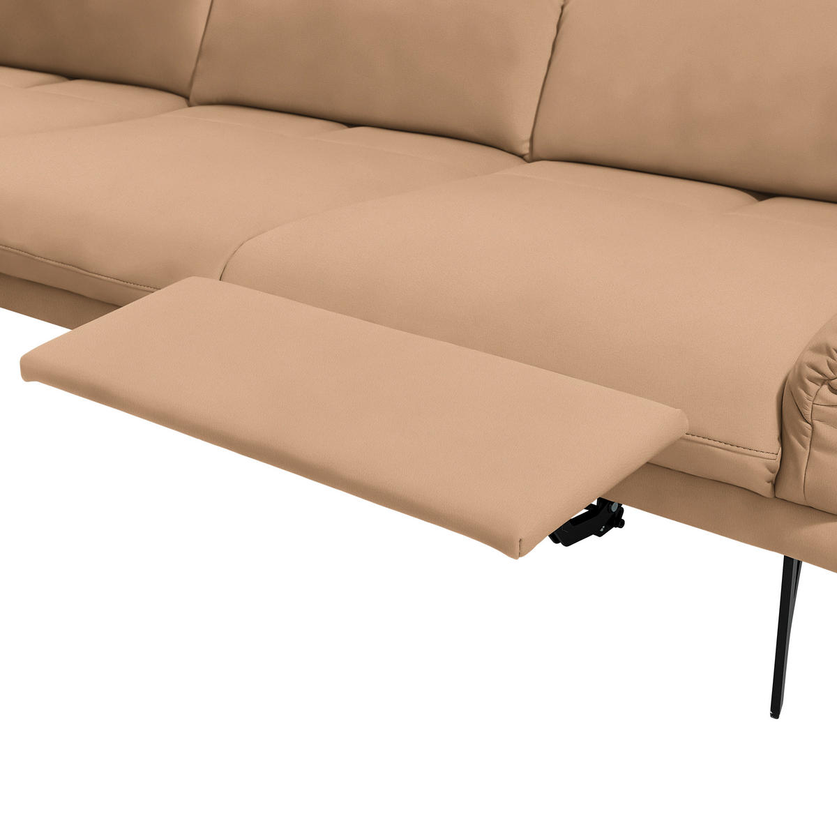 ECKSOFA in Echtleder Naturfarben, Orange  173/308 cm  - Anthrazit/Naturfarben, Design, Leder/Metall (173/308cm) - Joop!