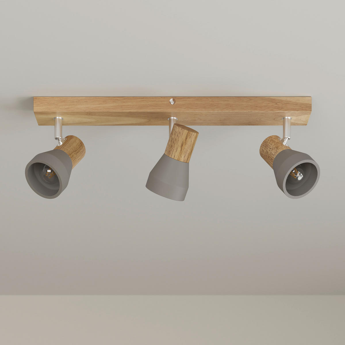 STRAHLER Alina 57/7,2/12,3 cm  - Eschefarben/Grau, Natur, Holz/Stein (57/7,2/12,3cm) - Novel