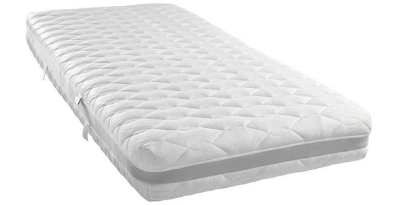 KALTSCHAUMMATRATZE 90/200 cm Höhe ca. 21 cm  - Weiß, KONVENTIONELL, Textil (90/200cm) - Sleeptex