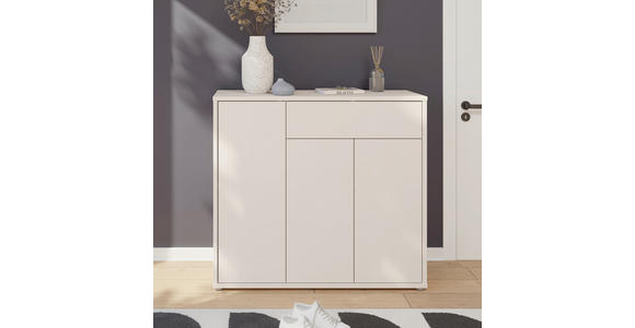 SCHUHSCHRANK  in 109,2/99,1/34,9 cm  - Sandfarben/Grau, MODERN, Holzwerkstoff/Kunststoff (109,2/99,1/34,9cm) - Carryhome