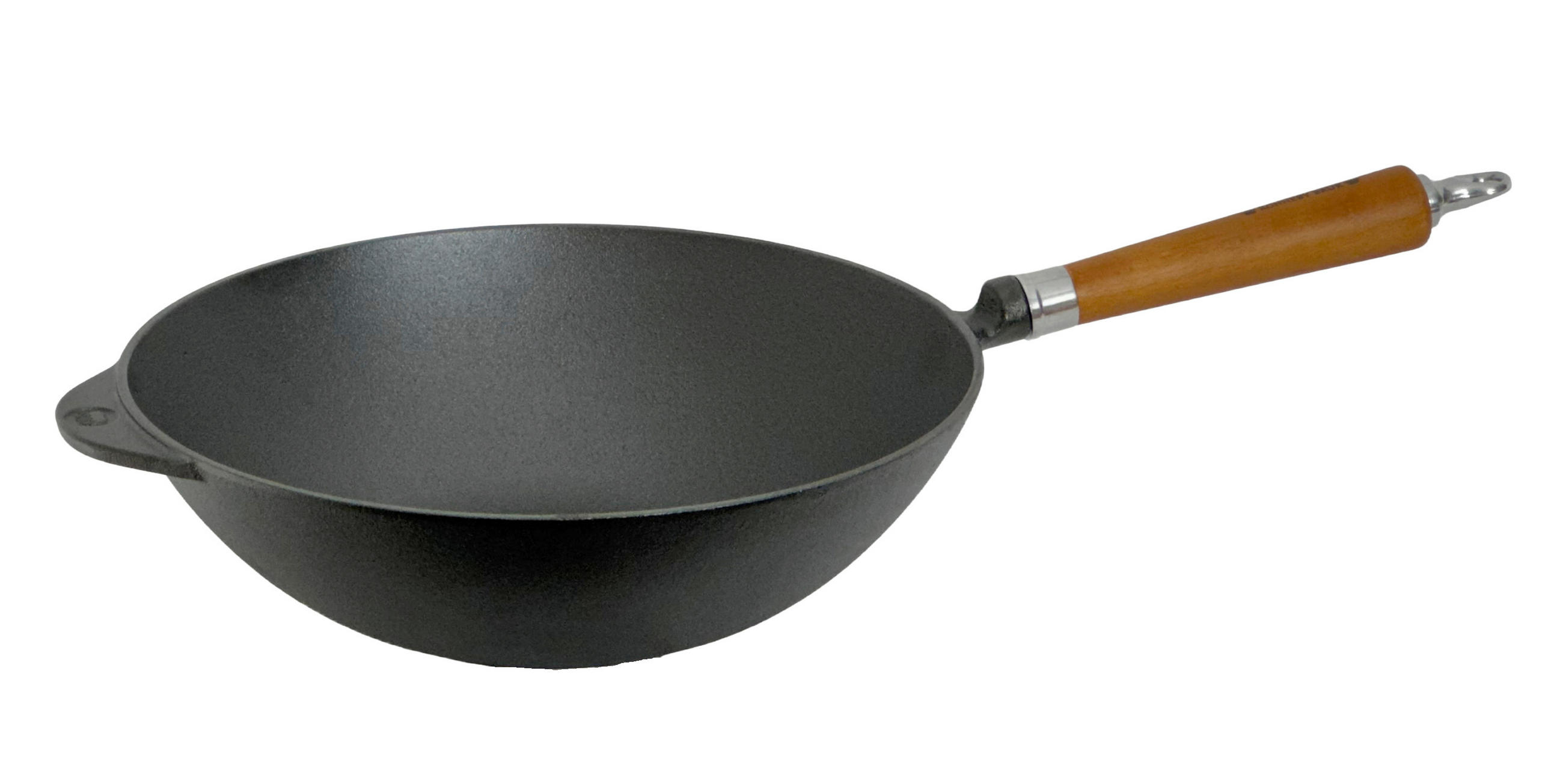 BRATPFANNE  - Schwarz/Braun, Basics, Holz/Metall (59/32/13.5cm)