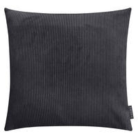 KISSENBEZUG Inga 50/50 cm  - Anthrazit, Basics, Textil (50/50cm)
