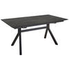 ESSTISCH rechteckig Schwarz  - Schwarz, Basics, Holzwerkstoff/Metall (160/95/76cm) - Celina Home