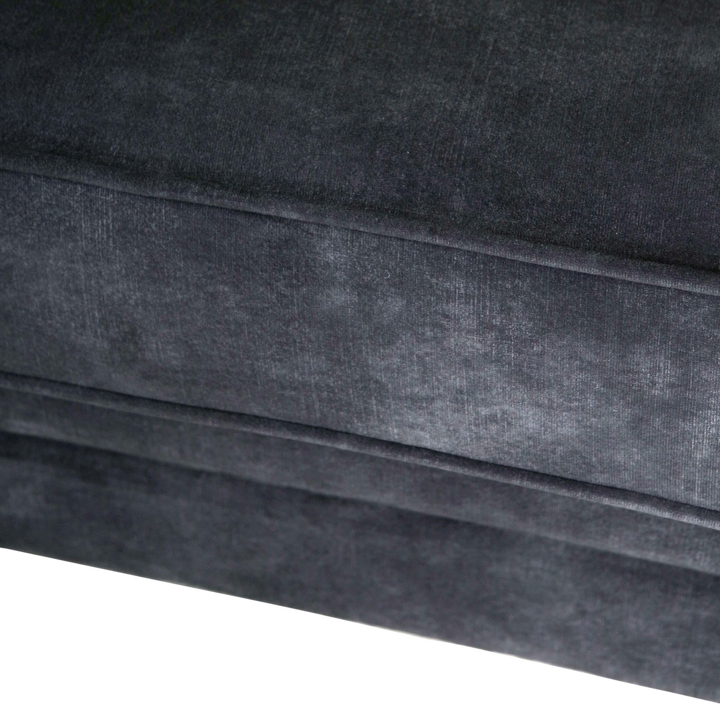 Thumbnail - Livetastic Chesterfield-Sofa, Anthrazit, Textil, Uni, 3-Sitzer, 203x79x93 cm, Made in EU, Wohnzimmer, Sofas & Couches, S...