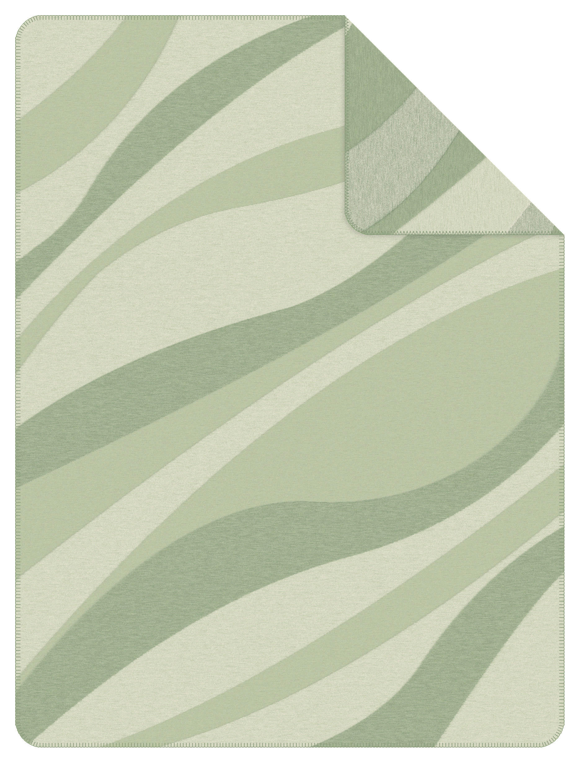 DECKE Novel 150/200 cm  - Salbeigrün/Thymiangrün, Design, Textil (150/200cm) - Novel