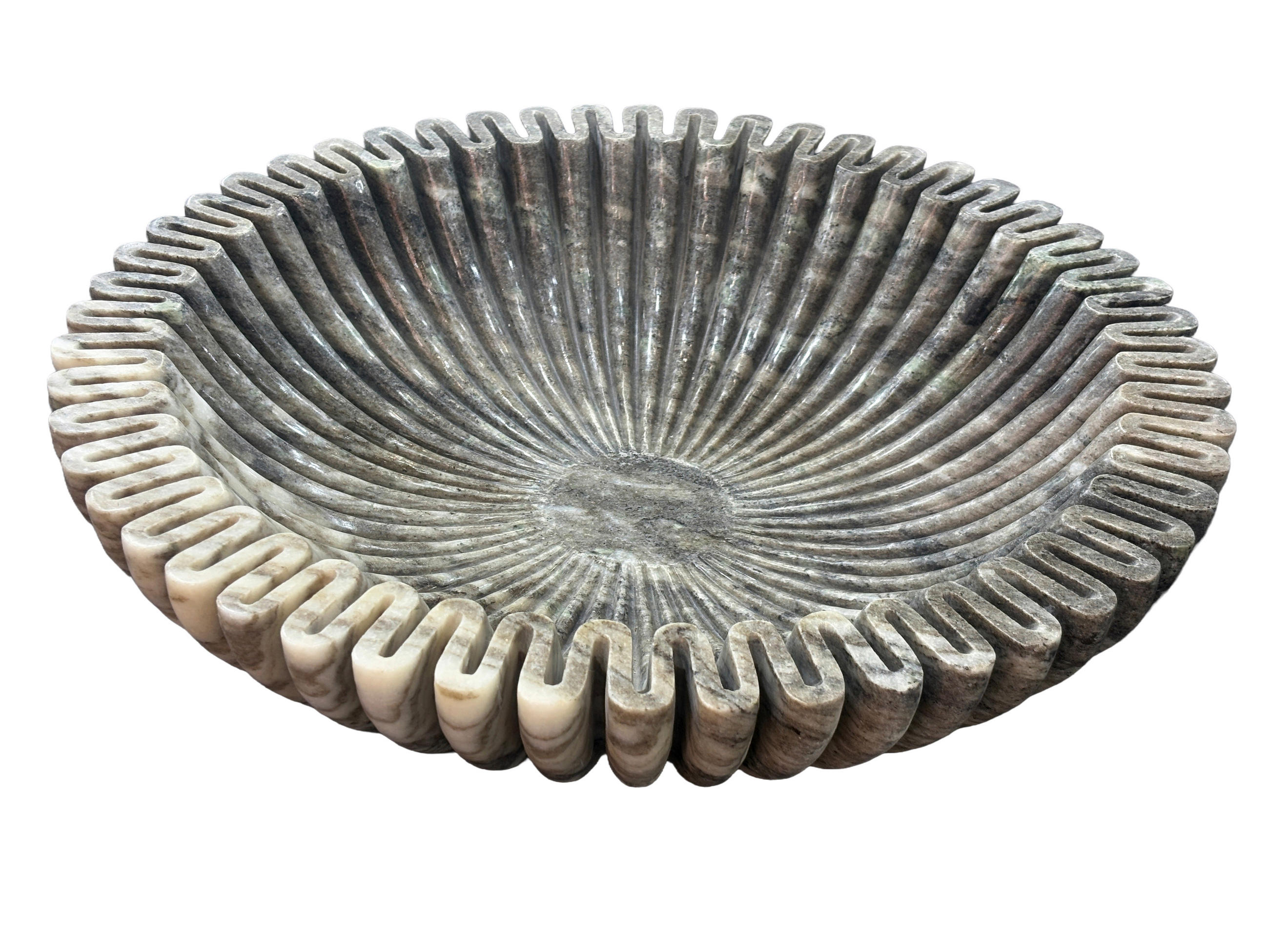 DEKOSCHALE - Dunkelbraun, Design, Stein (44/10cm) - Ambia Home