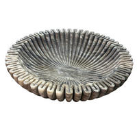DEKOSCHALE - Dunkelbraun, Design, Stein (44/10cm) - Ambia Home