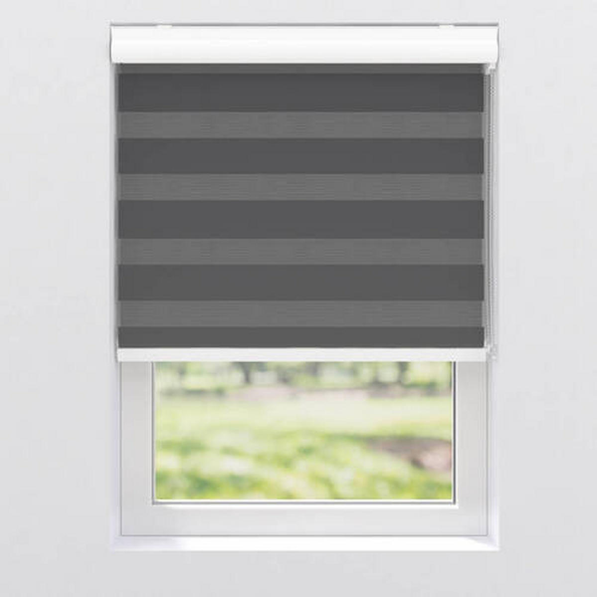 DUOROLLO SCHWARZ 85/175 cm  - Schwarz, KONVENTIONELL, Textil (85/175cm)