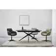 ARMLEHNSTUHL  in Eisen Webstoff  - Schwarz/Grau, Design, Textil/Metall (63/85/66cm) - Novel