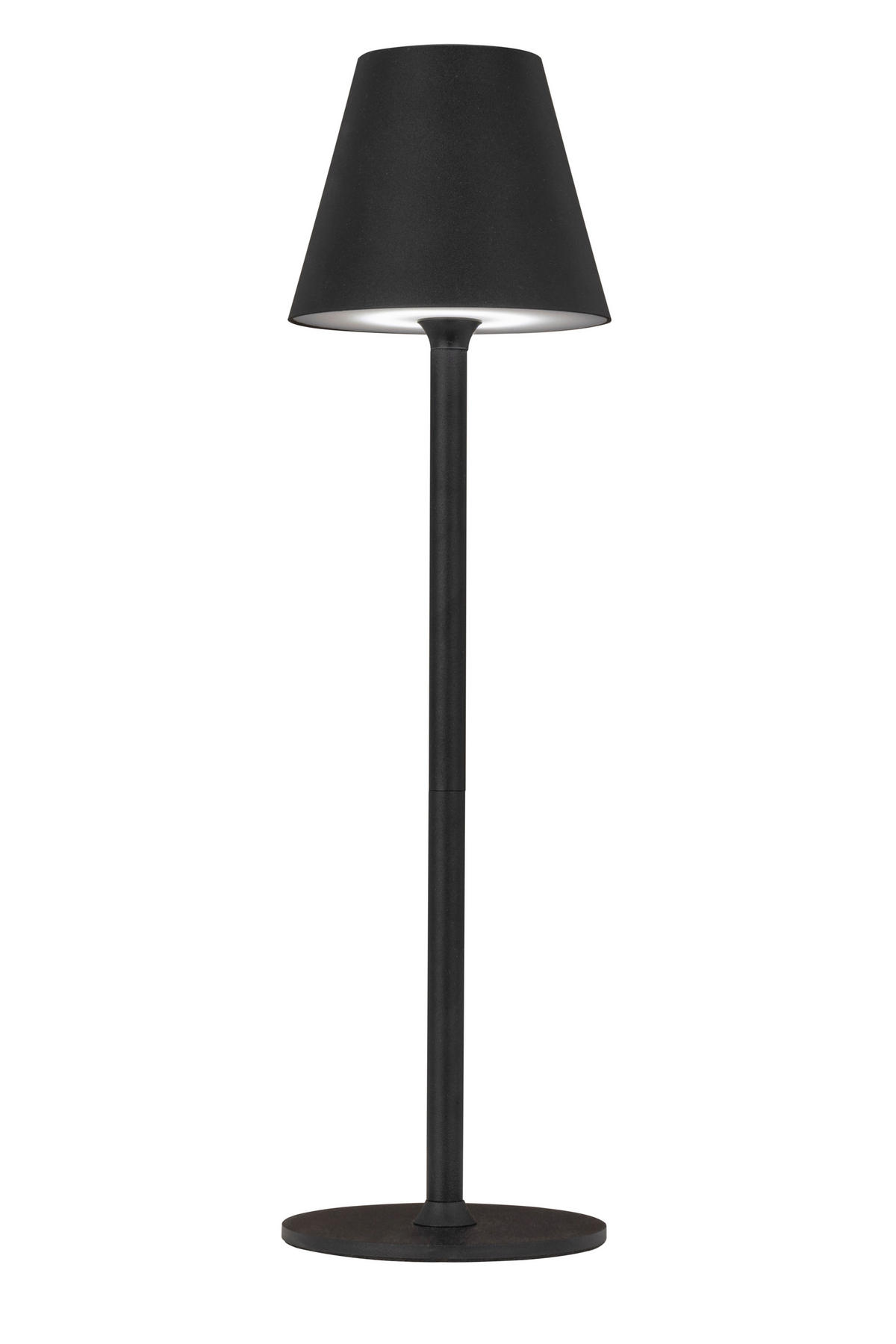 STOLNÍ LAMPA NA BATERIE 10/36 cm - bílá/černá, Konvenční, kov/plast (10/36cm) - Boxxx
