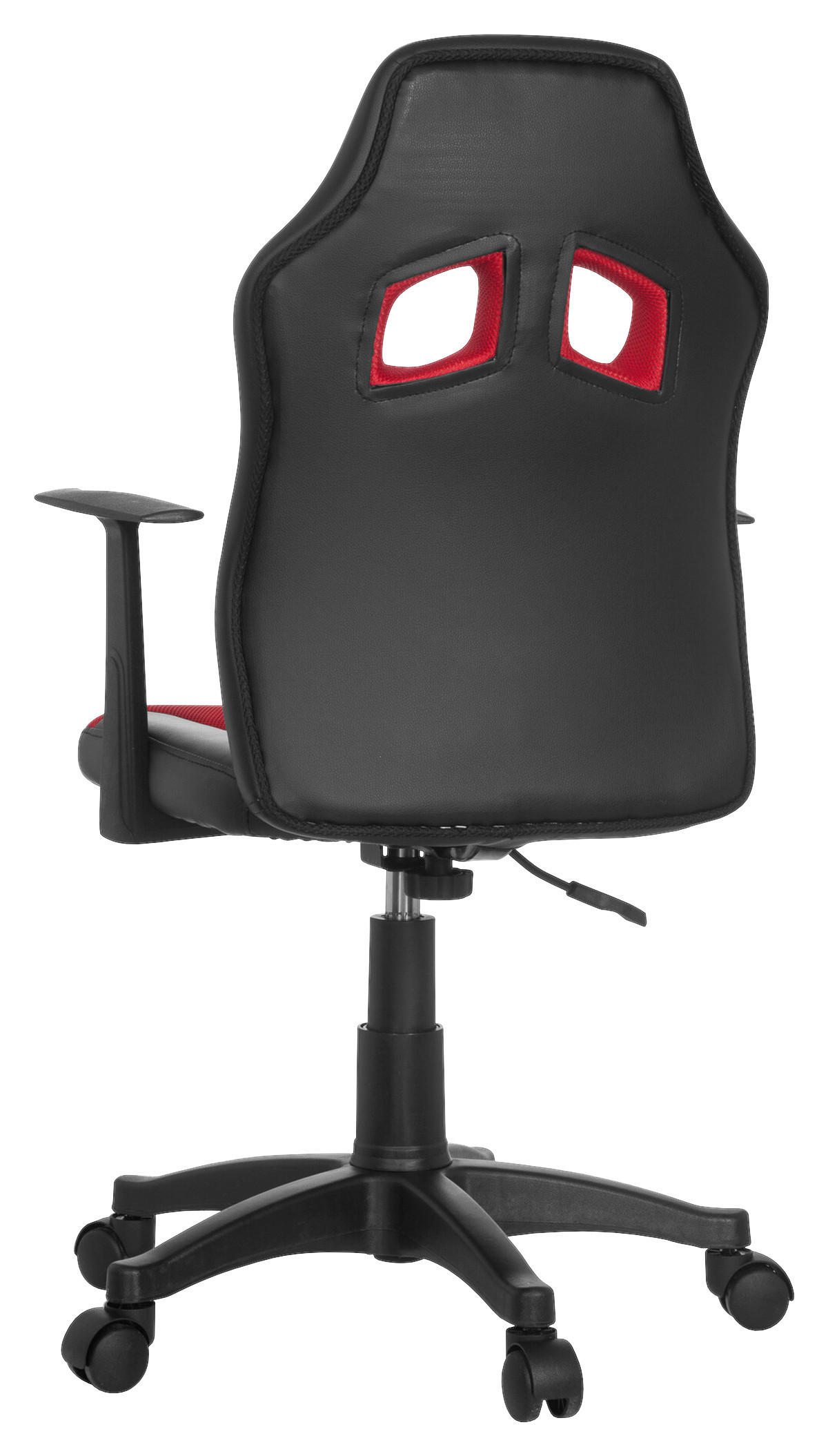 JUGENDDREHSTUHL Rot, Schwarz  - Rot/Schwarz, Basics, Kunststoff (54/90-100/48cm) - MID.YOU