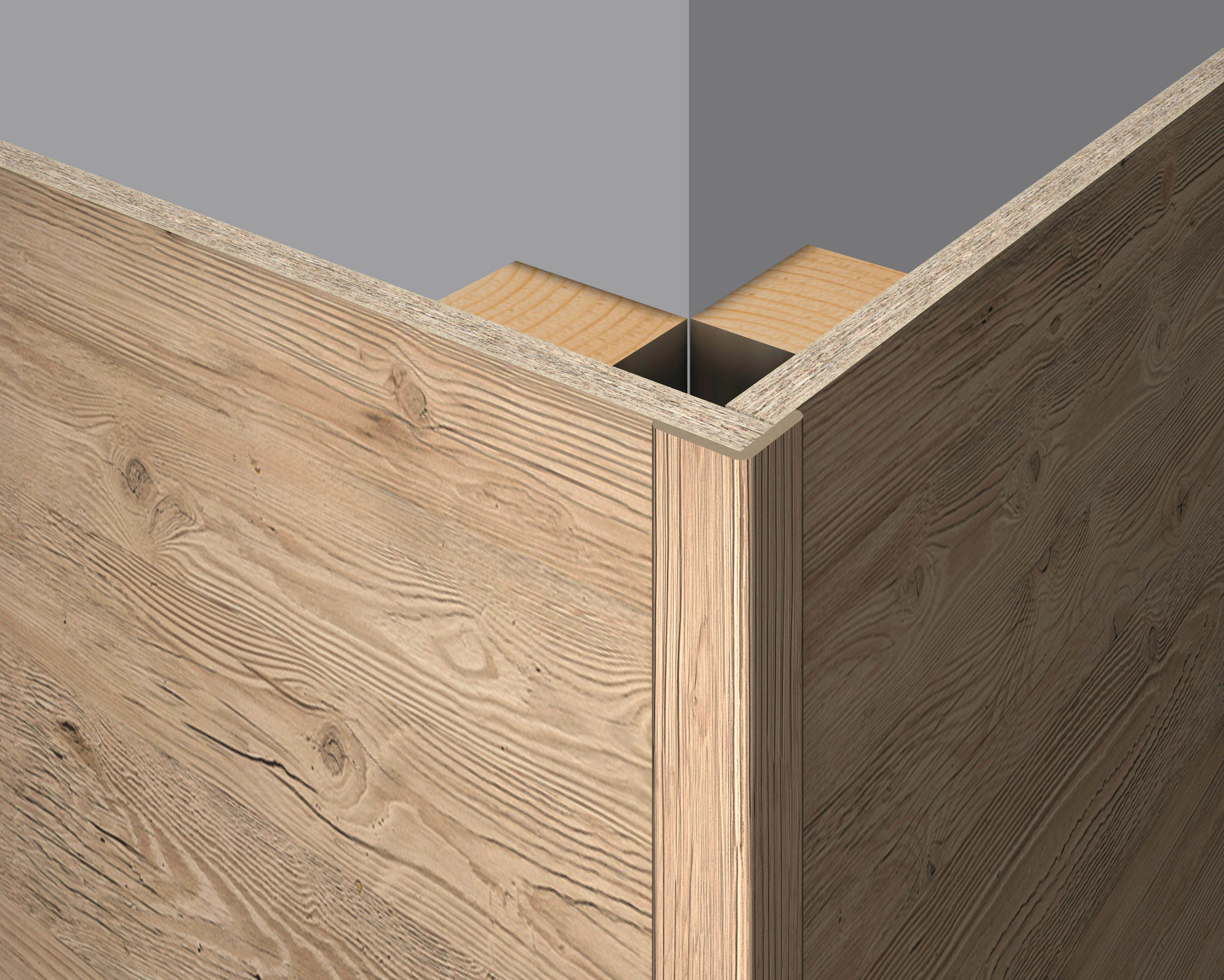 Faltleiste Fichte  - Fichtefarben, Basics, Naturmaterialien (240/2.2/2.2cm) - Egger Holzwerkstoffe