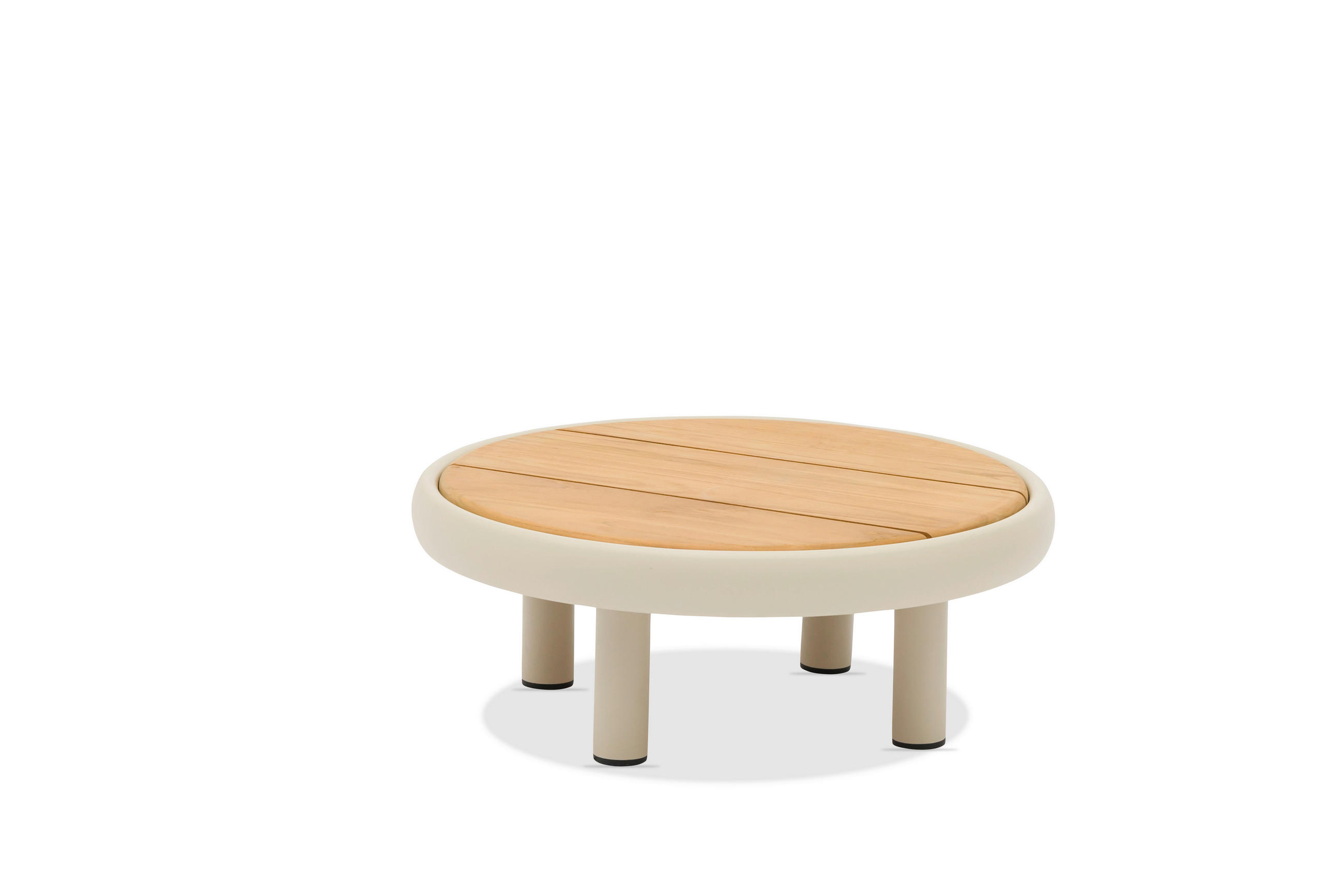 LOUNGETISCH  - Beige/Teakfarben, Modern, Holz/Metall (60/60/22cm) - Zebra 