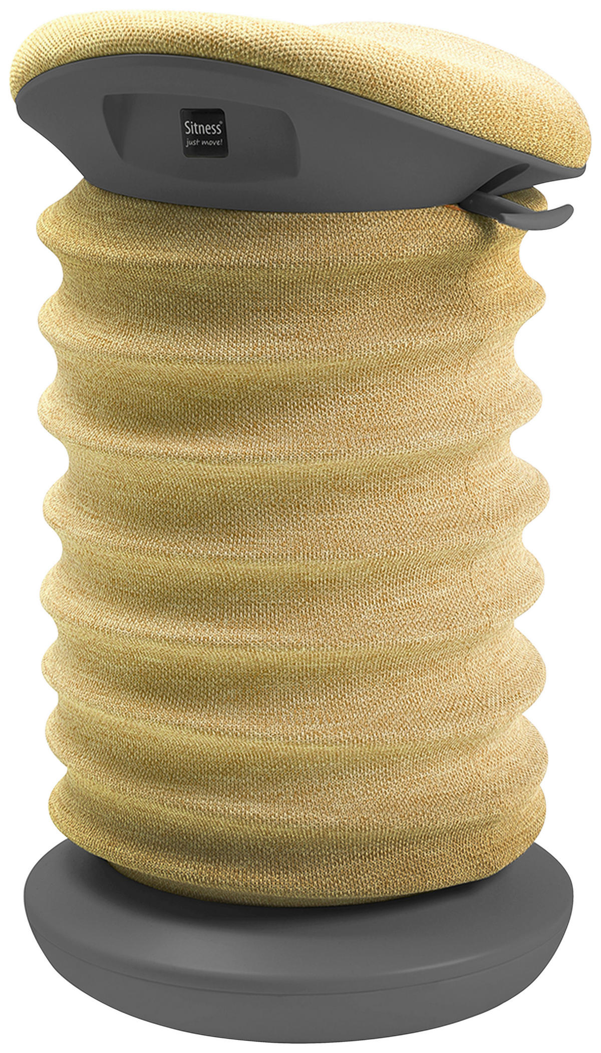 BÜROHOCKER 37,5/53-64/36 cm  - Gelb/Grau, Design, Kunststoff/Textil (37,5/53-64/36cm) - Topstar