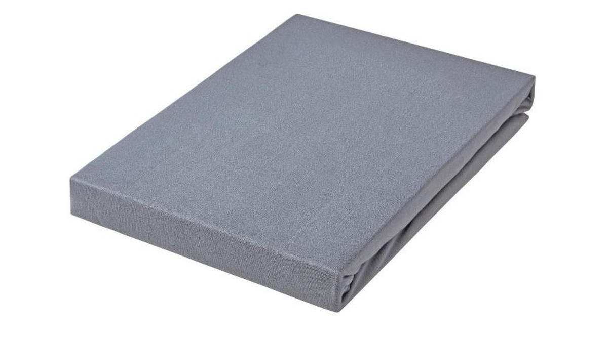 SPANNBETTTUCH Jersey  - Titanfarben, Basics, Textil (140-160/200-220cm) - Novel