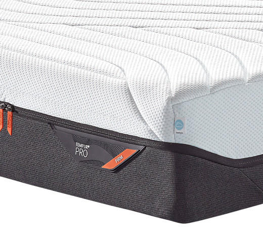 VISCOMATRATZE Pro® Coolquilt 180/200 cm Höhe ca. 23 cm  - Anthrazit/Weiß, Basics, Textil (180/200cm) - Tempur