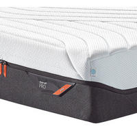 VISCOMATRATZE Pro® Coolquilt 180/200 cm Höhe ca. 23 cm  - Anthrazit/Weiß, Basics, Textil (180/200cm) - Tempur