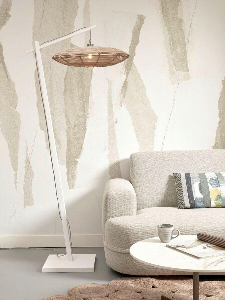 GOLVLAMPA GOOD&MOJO  55/78/176 cm    - vit/naturfärgad, Trend (55/78/176cm) - Good & Mojo