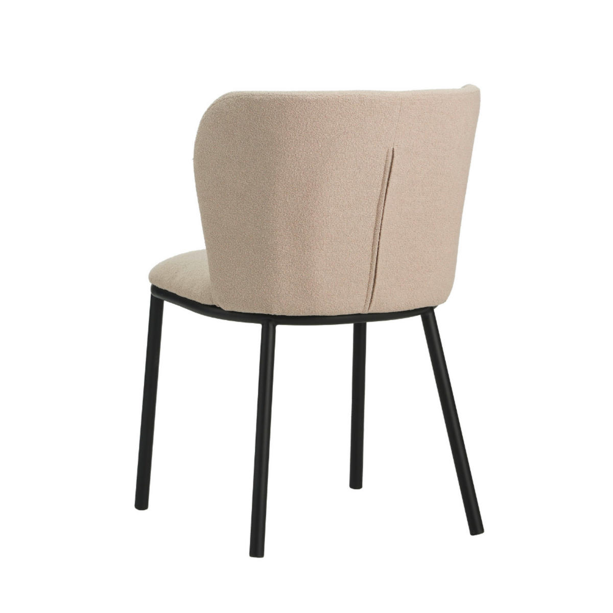 SADA ŽIDLÍ 2 kusy - černá/béžová, Moderní, kov/textil (52/80/44cm) - MID.YOU