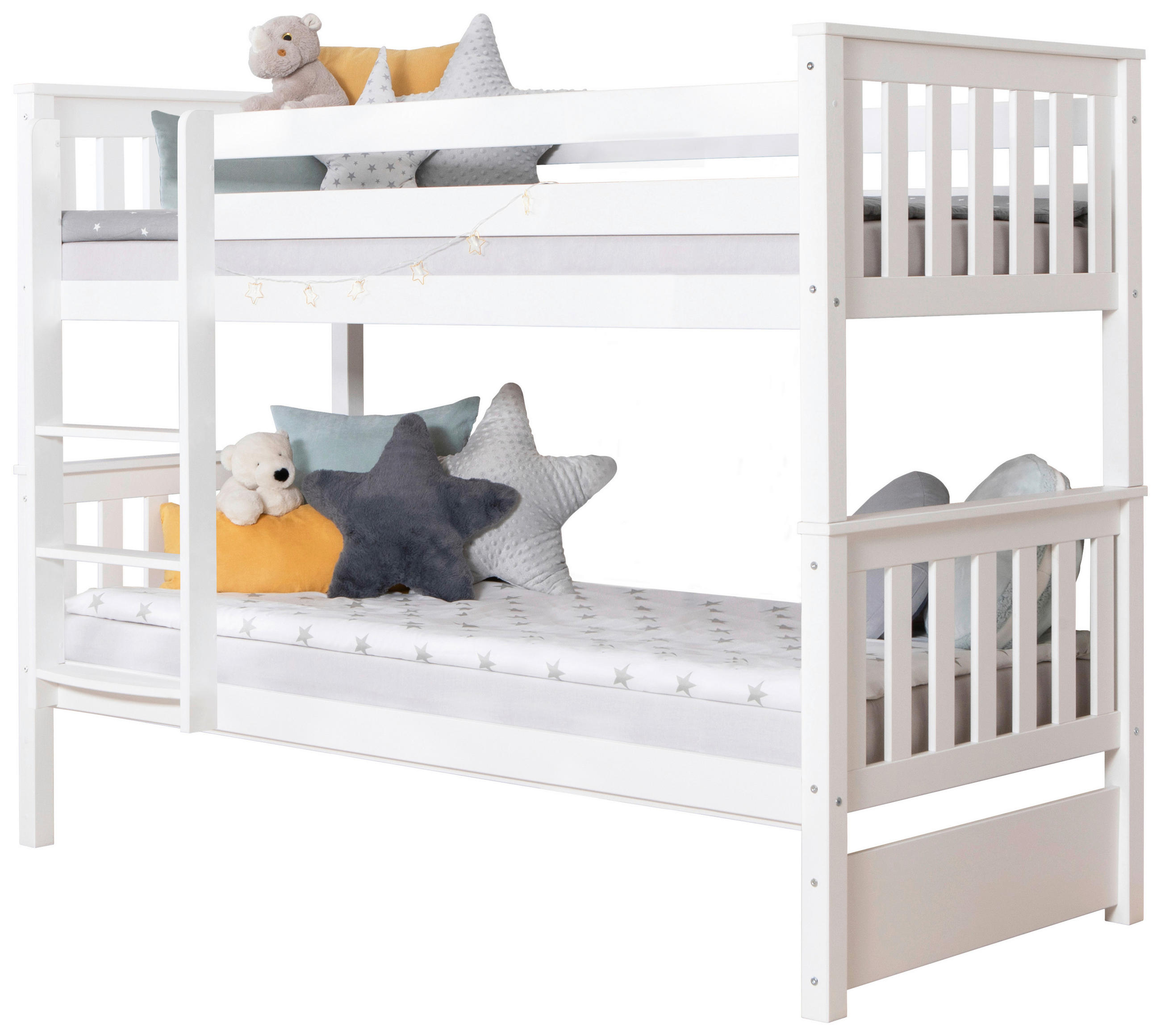 ETAGENBETT - Weiß, MODERN, Holz (90/200cm) - MID.YOU