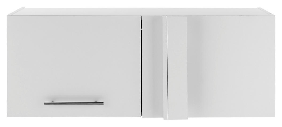 AUFSATZSCHRANK 100/38/68 cm  in  - Chromfarben/Weiß, Design, Holzwerkstoff/Metall (100/38/68cm)