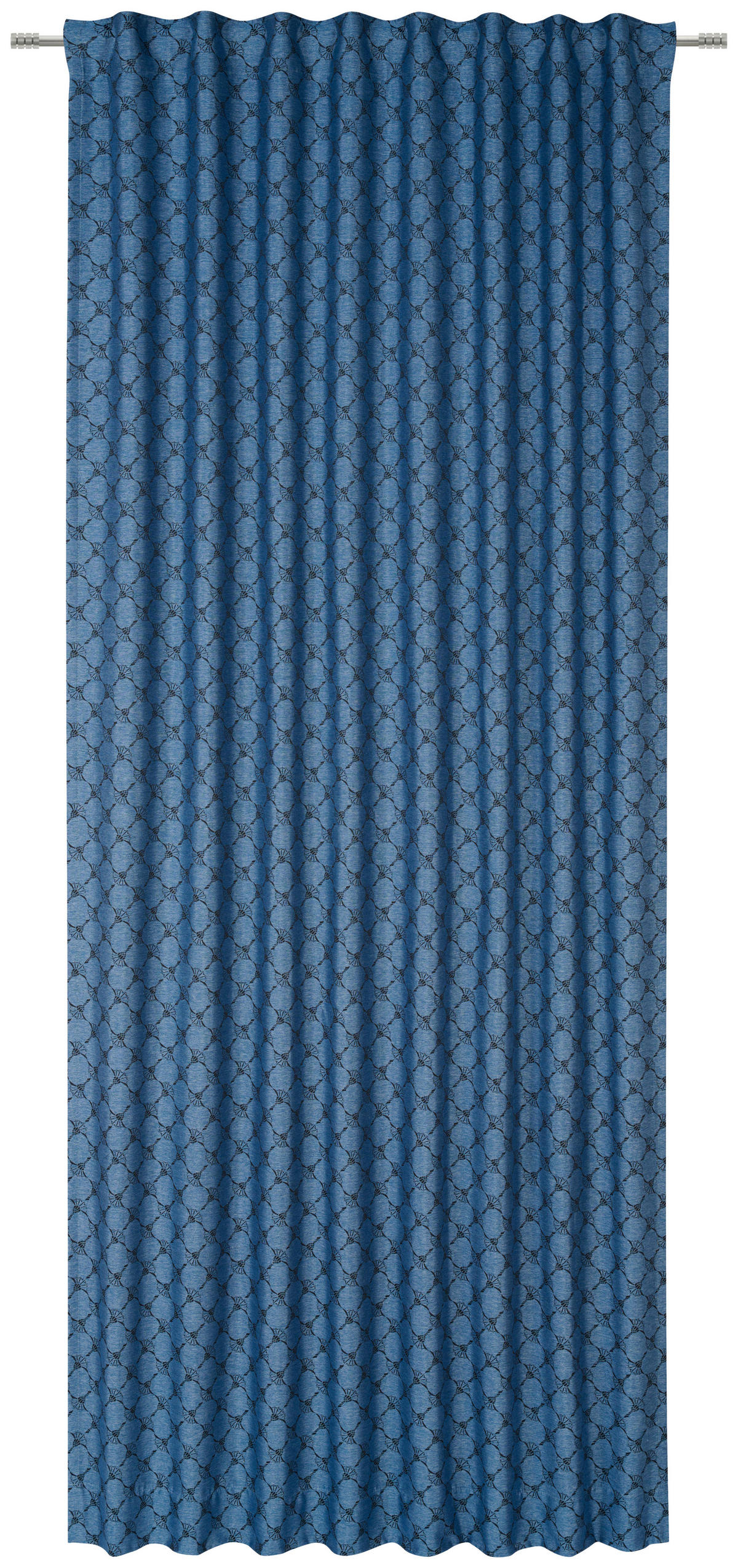 FERTIGVORHANG blickdicht  - Blau, Design, Textil (130/250cm) - Joop!