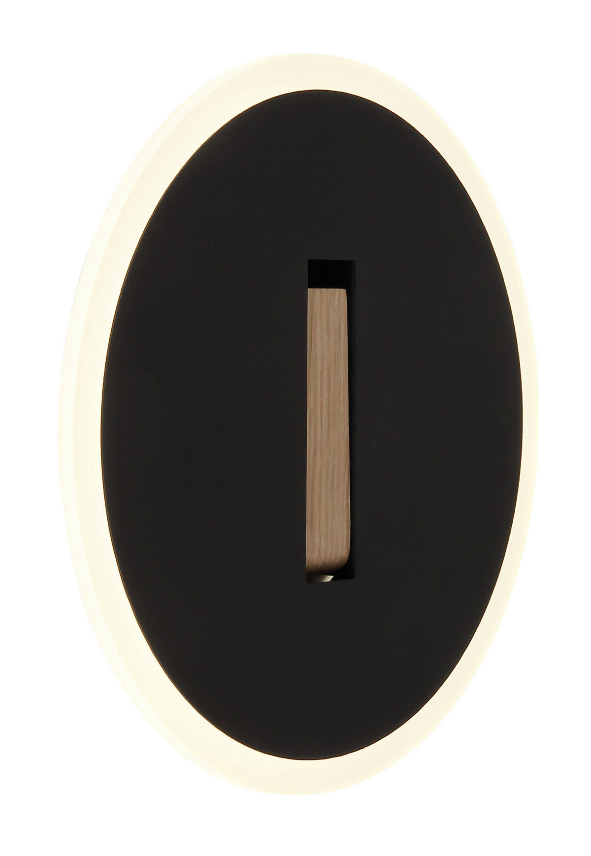 LED-WANDLEUCHTE - Weiss/Dunkelbraun, Design, Holzwerkstoff/Kunststoff (20,5/5cm) - Globo