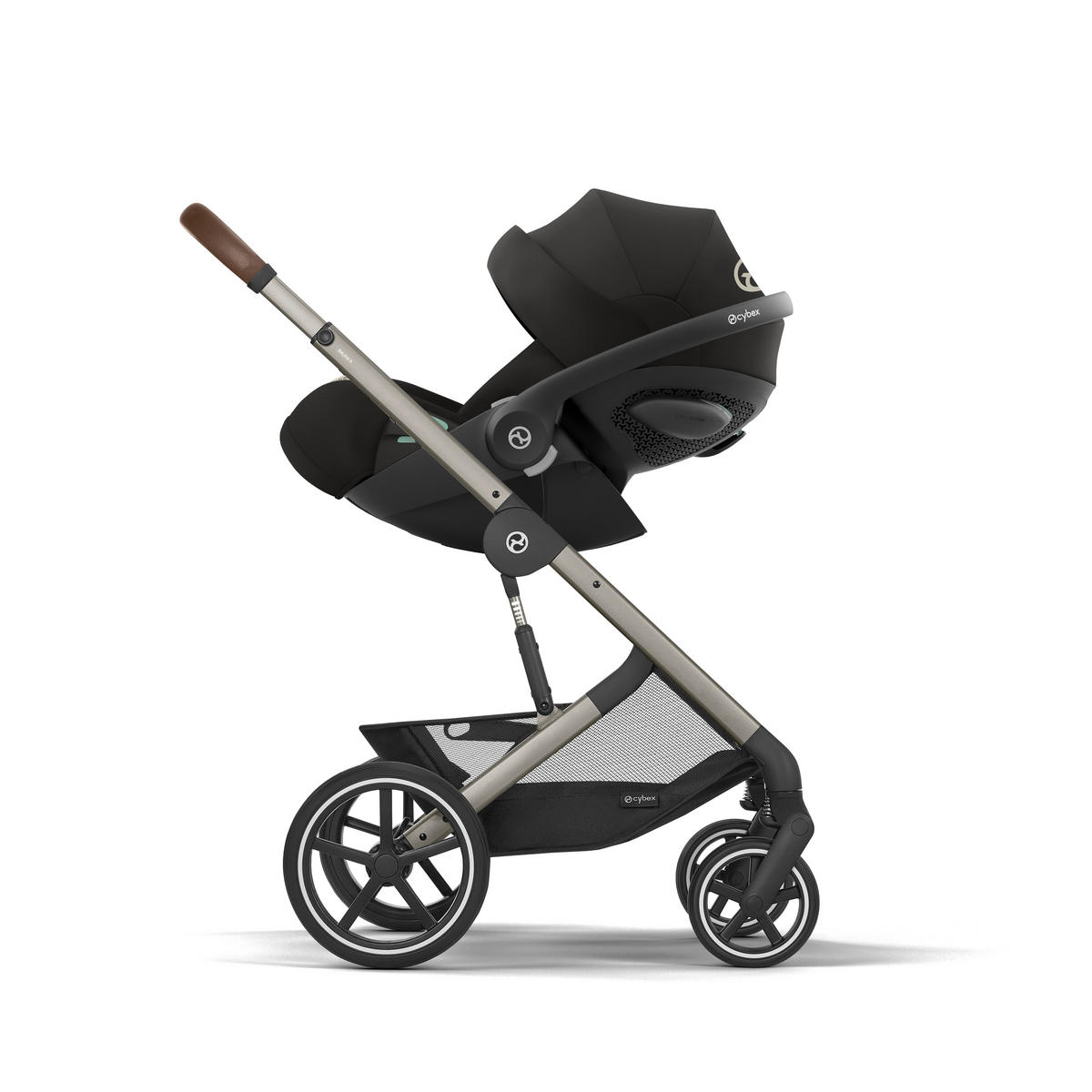 KINDERWAGENSET Balios S Lux One Box Set  - Schwarz, Basics, Kunststoff/Textil (87/60/108cm) - Cybex