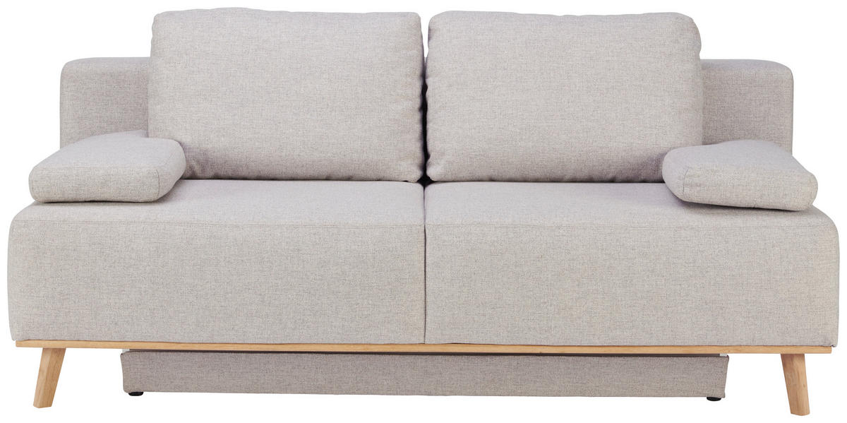 BOXSPRINGSOFA in Hellgrau  - Hellgrau, Design, Holz/Textil (203/97/107cm) - Dieter Knoll