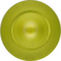 PLATZTELLER 34 cm  - Grün, Konventionell, Glas (34cm) - Novel