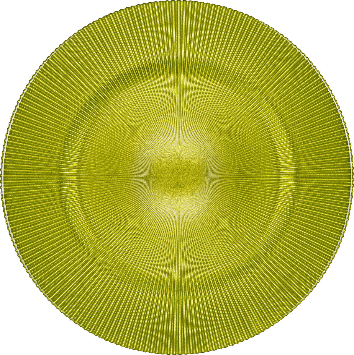 PLATZTELLER 34 cm  - Grün, Konventionell, Glas (34cm) - Novel