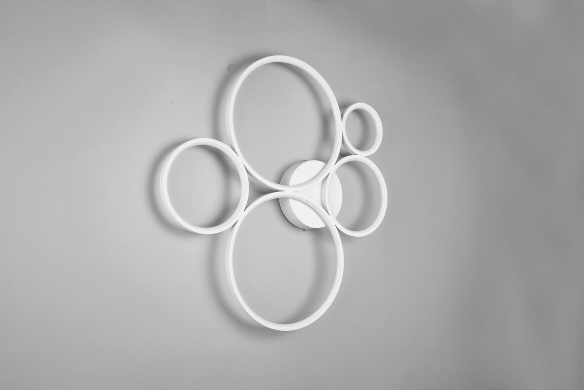 LED-DECKENLEUCHTE RONDO   - Weiß, Design, Metall (59/5,5/53cm) - Trio Leuchten